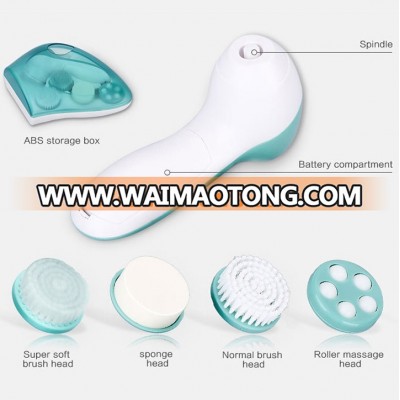 Electric face exfoliating body brush deep cleansing facial massager