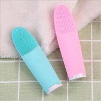 In Stock ! Mini Portable Waterproof Sonic Face Cleansing Washing Machine Massage Brush Electric Silicone Facial Cleanser Brush