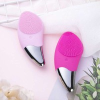 Electric Silicone Face Cleansing Brush Sonic Vibration Deep Pore Skin Facial Cleaning Brush