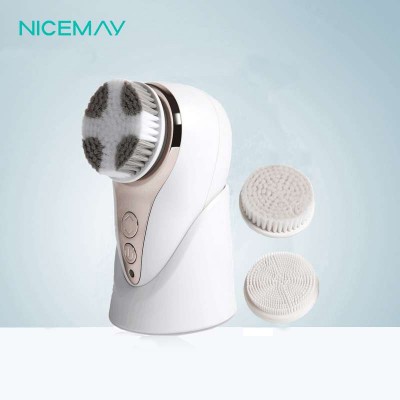 Ultra Soft Oscillating Inductive Rechargeable Mini Sonic Facial Cleaning Brush