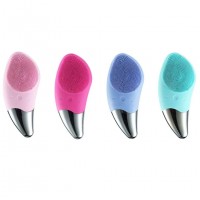 Electric Mini Facial Cleansing Massager Brush Deep Pore Clean Silicone Cleaner Massage Device Facial Cleaning Brush